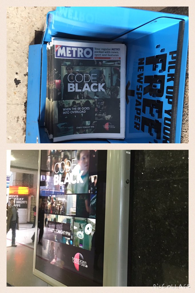 yeomanator's tweet photo. London is code black #WatchCodeBlack tonight 9pm on @Watch_channel https://t.co/c3tXFxl86V