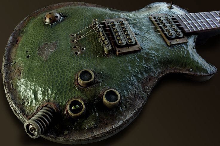 AmazingGuitars's tweet photo. Perfect #guitar for a gig in Halloween!! #wow #halloween #rotten #fear https://t.co/XWz8VOhTP8