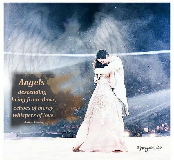 ALMaineOfficial's tweet photo. Angels descending bring from above, echoes of mercy, whispers of LOVE.
#ALDUB15thWeeksary https://t.co/rn6cy3Tp7w
