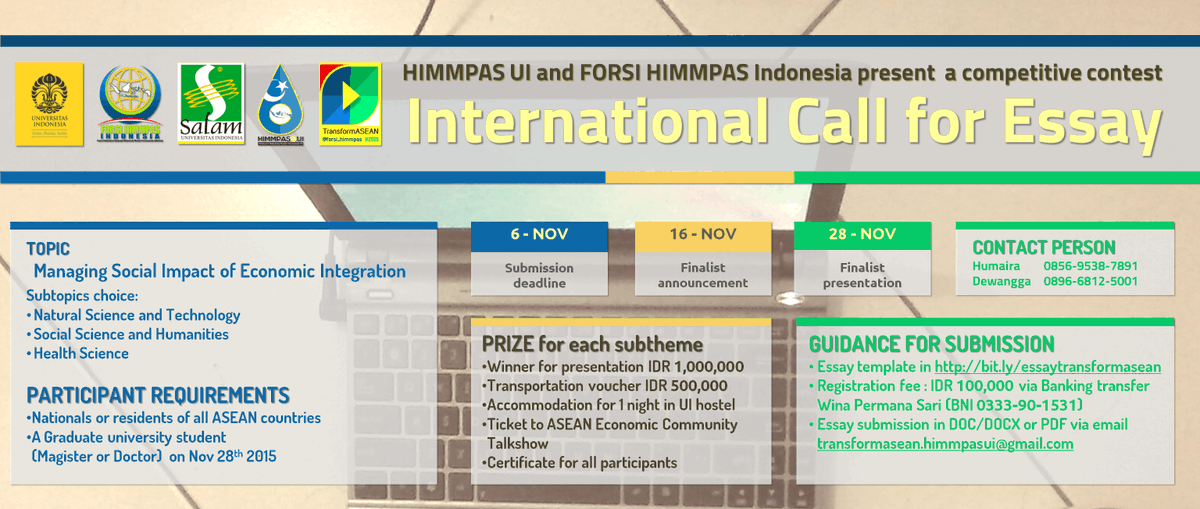 Post your idea about Managing Social Impact for Economic Integration #TransformASEAN by <a href="/HimmpasUI/">Himmpas UI</a> <a href="/forsi_himmpas/">#KolaboratifKontributif</a>