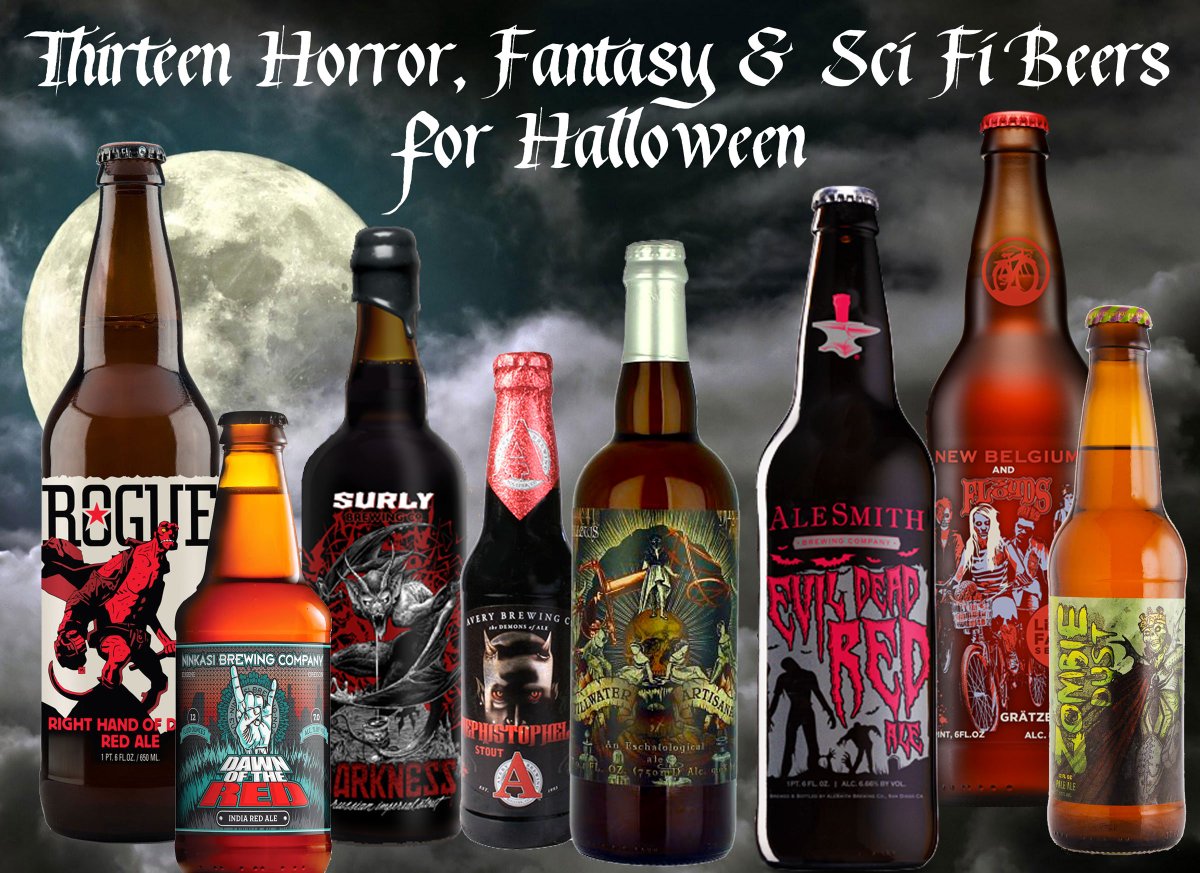 13 Horror, Fantasy, Comic Book &amp; Sci-Fi Beers for #Halloween newschoolbeer.com/2015/10/thirte…