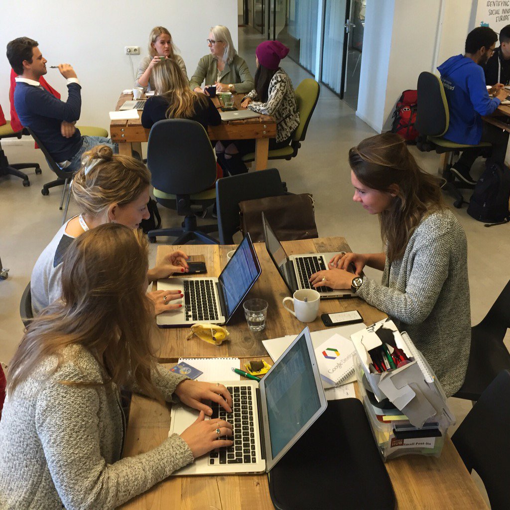 Today marketingday #GoogleLaunchpad <a href="/ImpactHubAMS/">Impact Hub Amsterdam</a> #onlinelunch #vers #basisschool