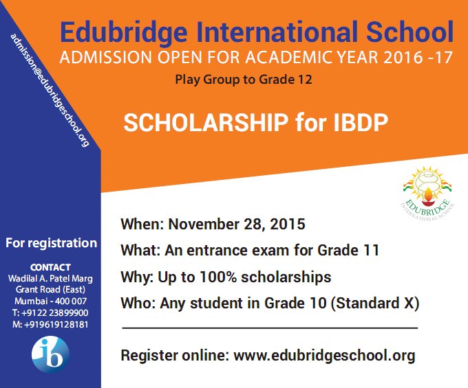 EISMumbai's tweet photo. Edubridge International School is seeking students with outstanding academic, leadership, and creative abilities. https://t.co/9zEdtVH41M