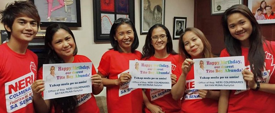 HAPPY BIRTHDAY, TITO BOY ABUNDA Yakap mula sa amin sa Ofc of Rep. Neri and 