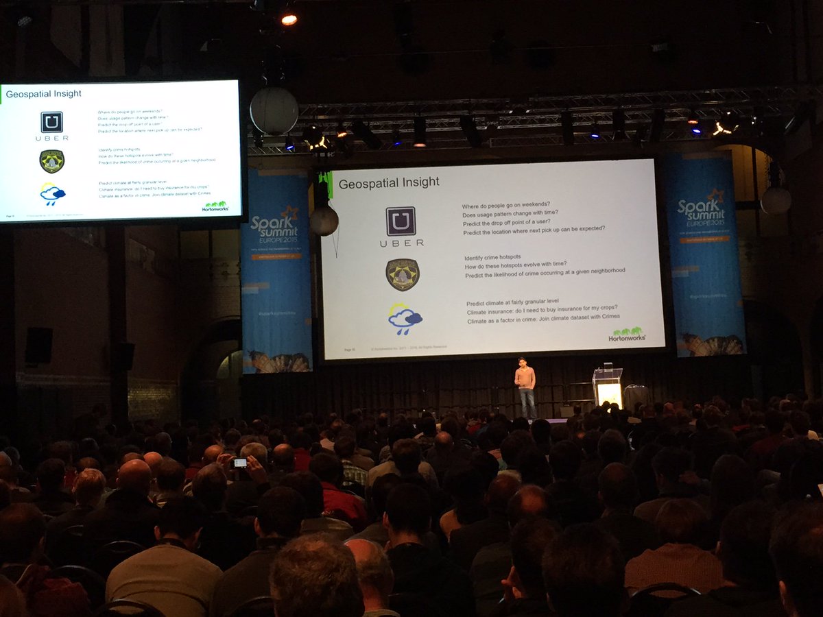 cldrcommunity's tweet photo. Geospatial data and insights through @ApacheSpark helps us uncover all kinds of information #sparksummiteu https://t.co/HjqJga5PQA
