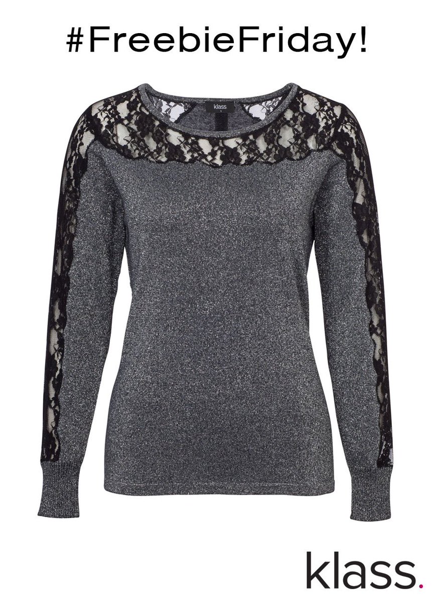 KlassCollection's tweet photo. #Follow and #RT for a chance to win this stunning Lace And Shimmer Knit Top adorned with a feminine lace feature! https://t.co/pChga8ynZ8