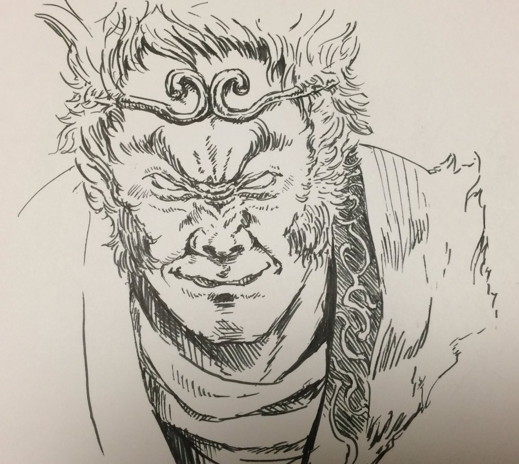 珍しくペン一本で描いてみた! 