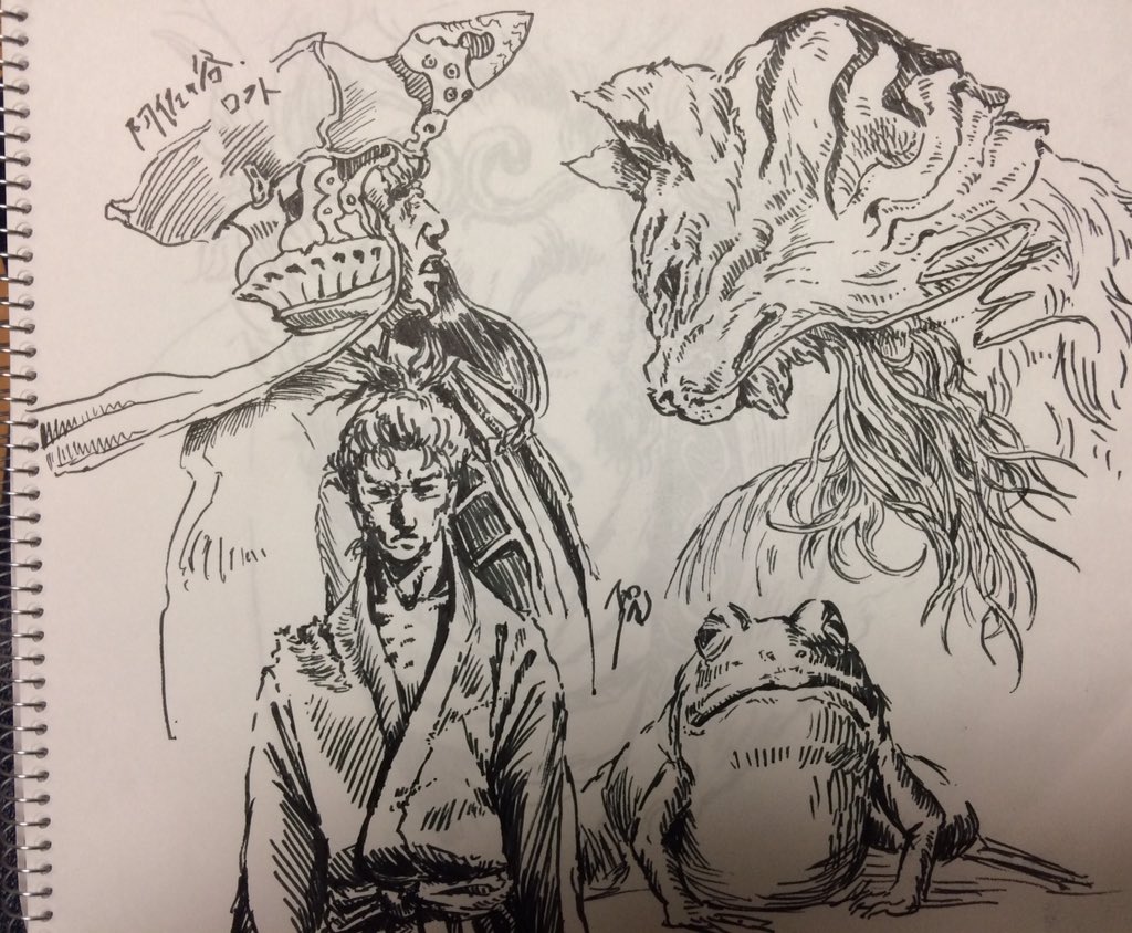 珍しくペン一本で描いてみた! 