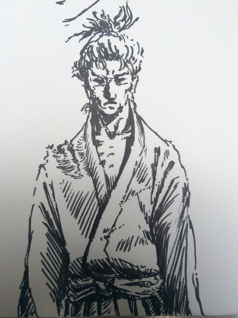 珍しくペン一本で描いてみた! 