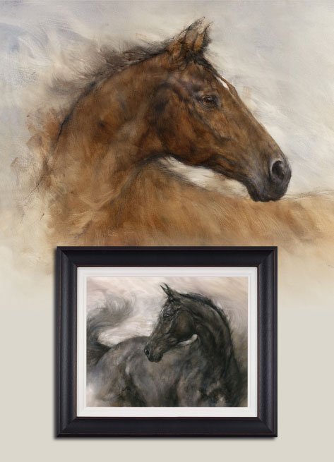 #Gary Benfield internationally acknowledged#Equestrian painter#latest #art collection come &amp; view. Surridge Gallery