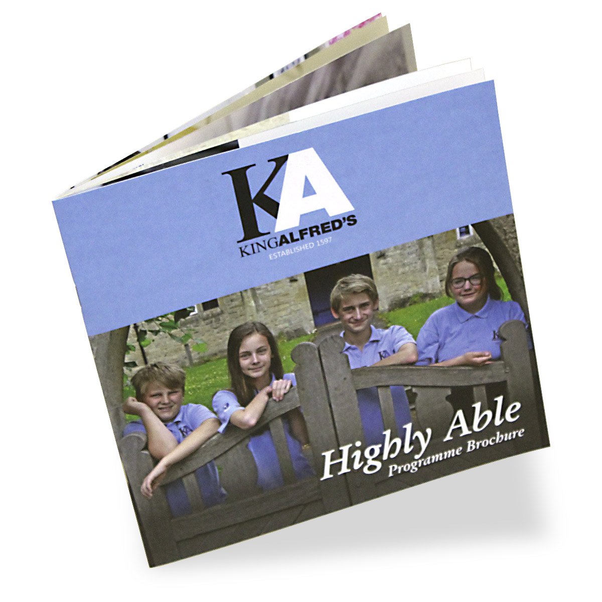 studioWHD's tweet photo. View our work! - King Alfred's Highly Able Booklet. See it here: https://t.co/Fk04Am8mam https://t.co/RVvJFFpUtn