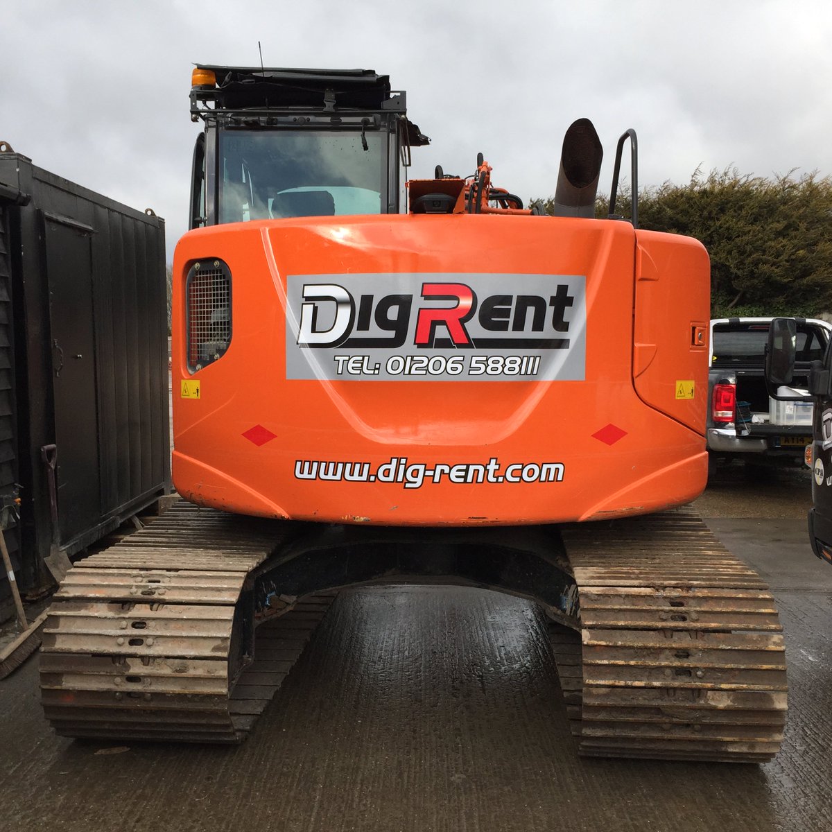 Just taken delivery of 4 tracked dumpers - 6t to 11t machines. You can call us on 01206 588111 to hire