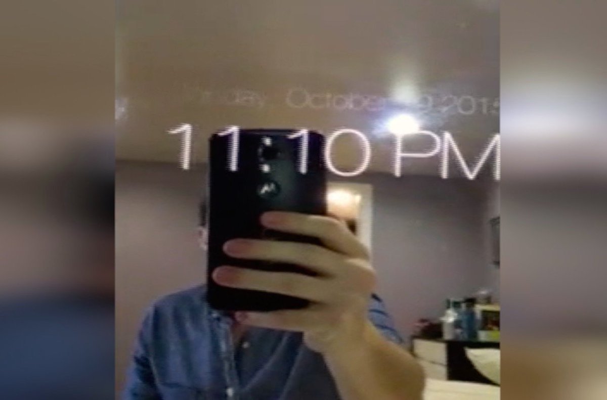irishtimesvideo's tweet photo. ► VIDEO: Forget mirrors that simply reflect, the 'Smart Mirror' looks to the future. https://t.co/vZ4ryyIQW9 https://t.co/r8AcqYKQXg