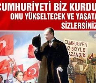 Cumhuriyet dolu, demokrasi dolu, barış dolu, eşitlik dolu, özgürlük ve bağımsızlık dolu nice bayramlara ...