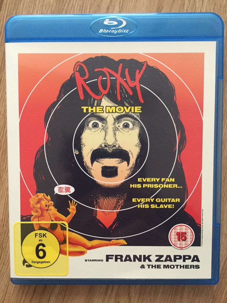 basser11's tweet photo. It's here, finally!!! I'm sitting in front of the TV, smiling like an idiot... #Zappa #roxythemovie https://t.co/wBoYxtRhCy