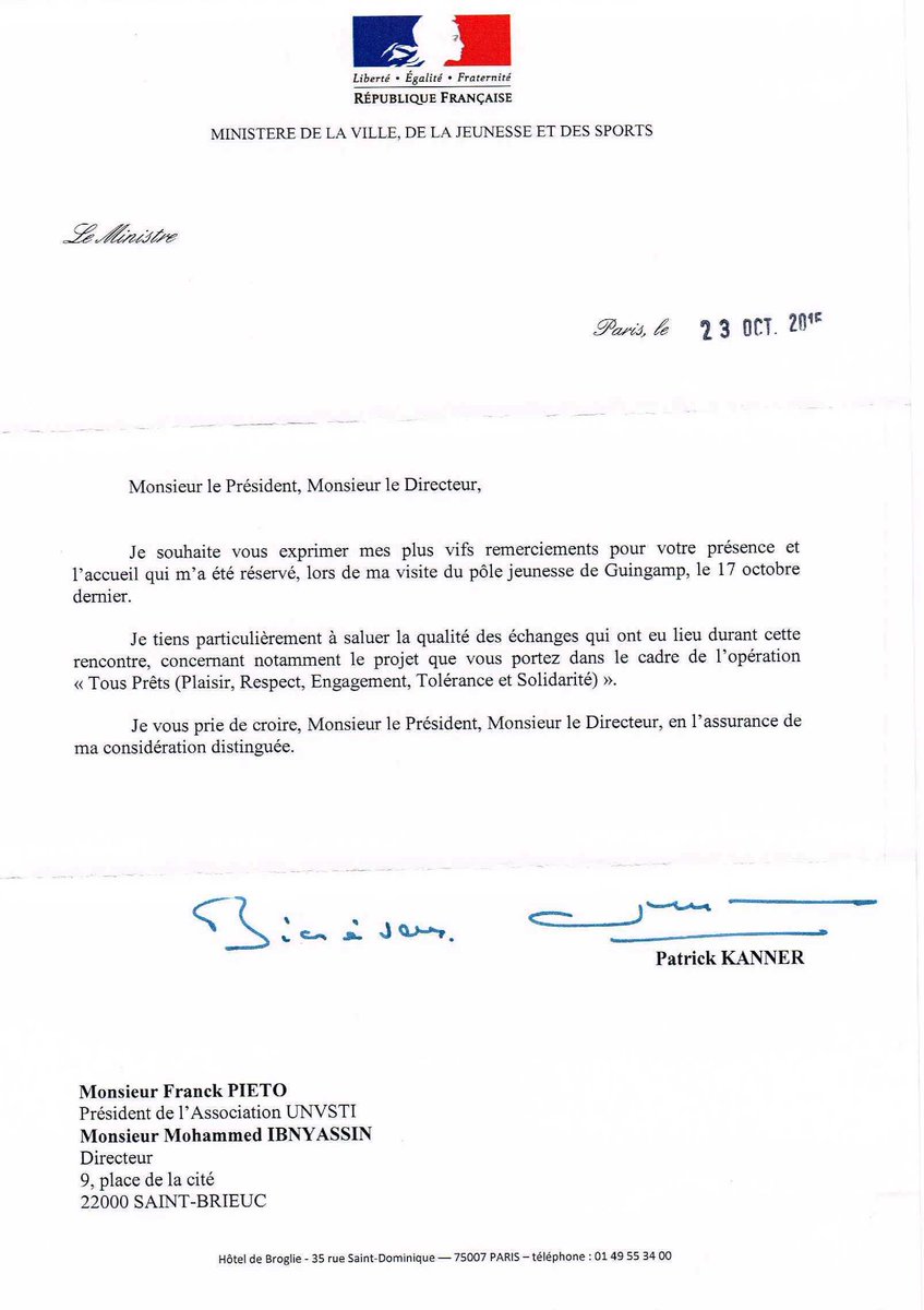 lettre de remerciement pour rencontre