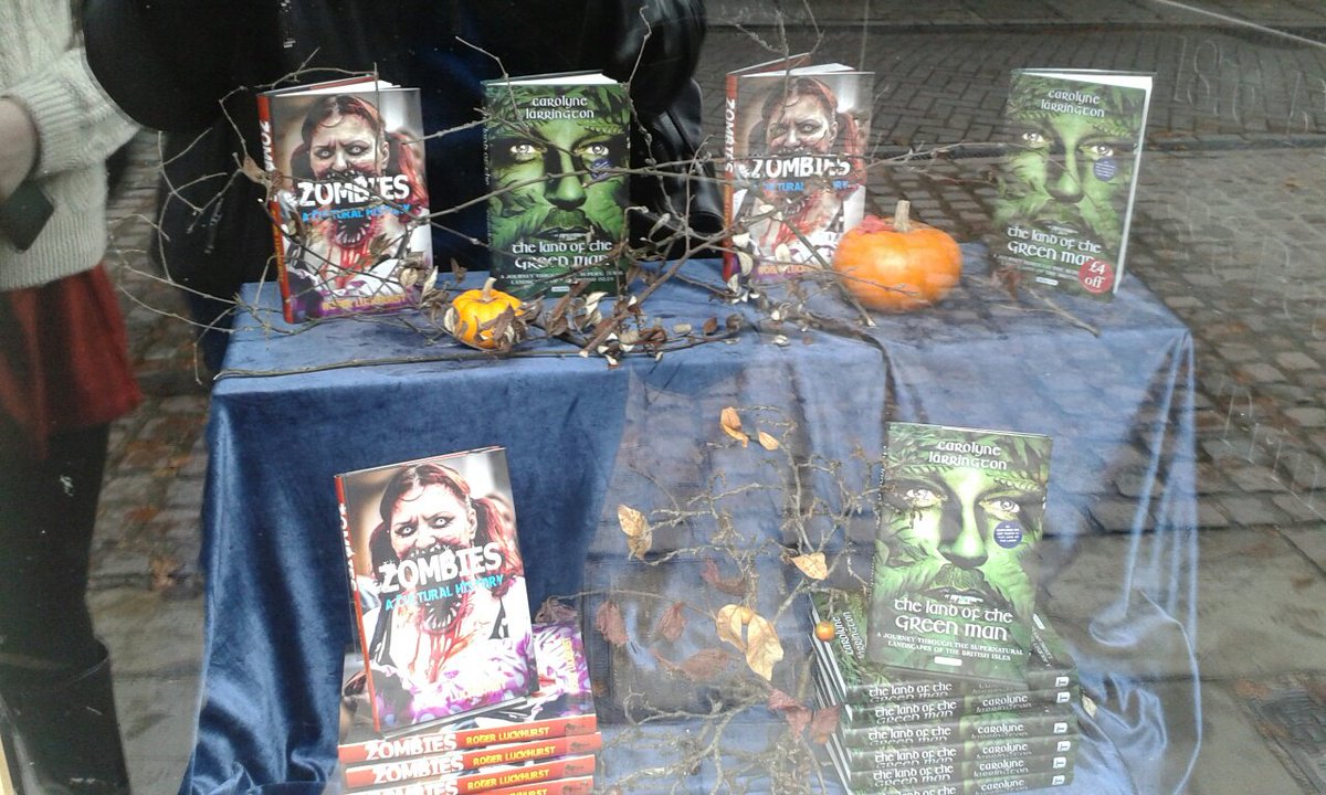 LRKemmer's tweet photo. Check out this spooky @reaktionbooks and @ibtauris Halloween window @heffersbookshop. Great job @andrew1849! https://t.co/df7rJvBRQy