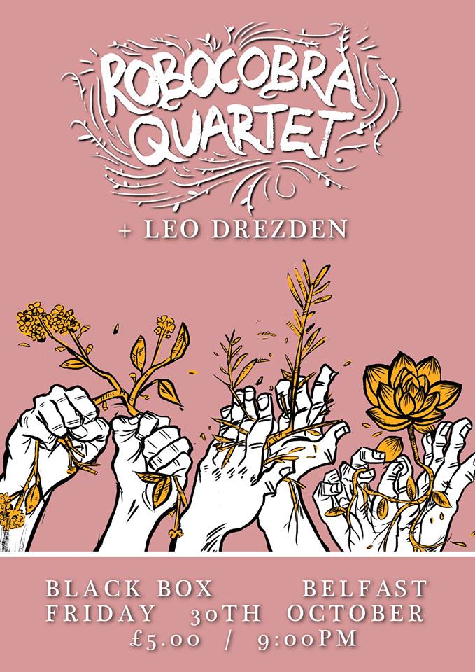 Tomorrow night!  <a href="/robocobraquartz/">Robocobra Quartet</a> plus <a href="/LeoDrezden/">LEO DREZDEN</a> 9pm to late £5 youtube.com/watch?v=BUdlHe…