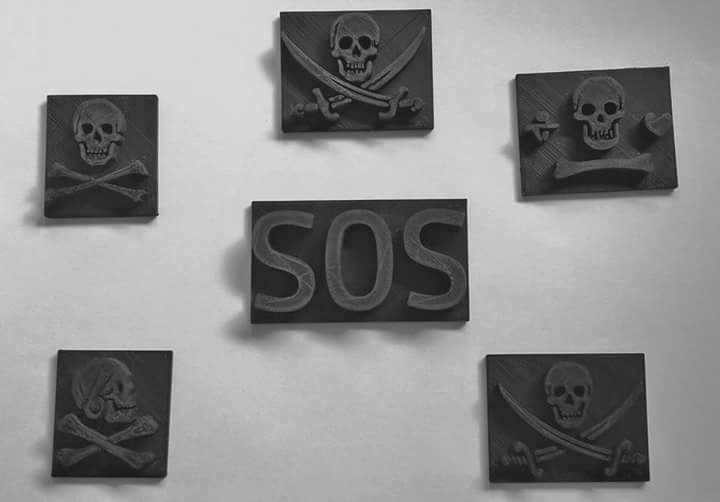 3DNestBari's tweet photo. Stamp in black PLA. Only for true #Pirates . @lascuolaOS @ff3300 @Barimakers.
Vote: https://t.co/oc6Bh9JL6p https://t.co/kwqcKdcx04