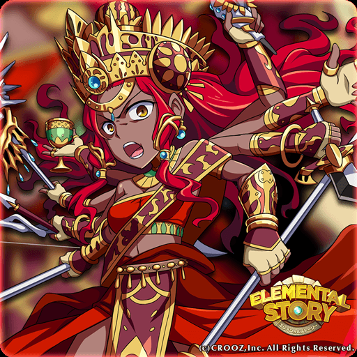 elementalstory's tweet photo. 1人目はドゥルガーさんです！
スキルカウンターを持ち、８本ある腕が示す通り
『スキル攻撃回数を２倍にする』特殊なスキルを使用します！
#エレスト https://t.co/raZ3901oX5