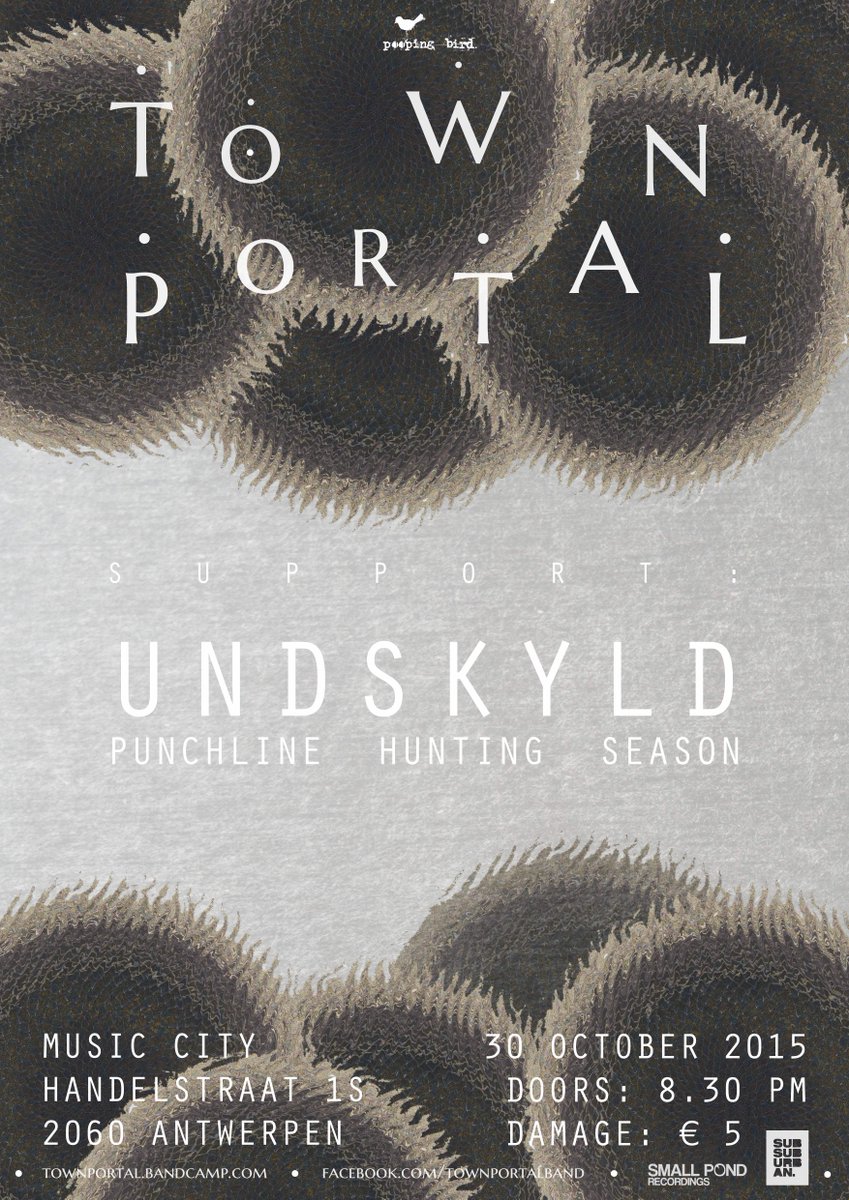 poopingbird's tweet photo. Vrijdag in Music City: Mathrock met @TownPortalBand, Undskyld en Punchline Hunting Season. Support the underground! https://t.co/hqAfdf7OqZ