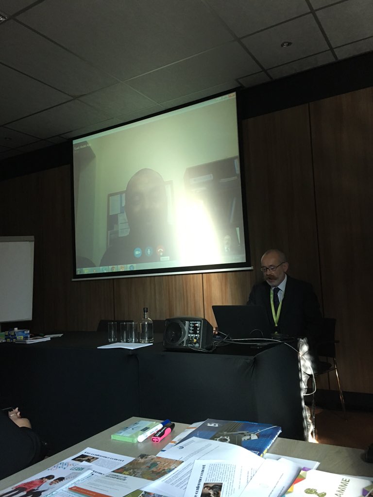 JovannaScorsone's tweet photo. Connecting with educators in Pakistan and Jordan! #developingdialogue #educatorsunite! @ianjamison #IBAEM2015 https://t.co/ZQhw1L9VSz