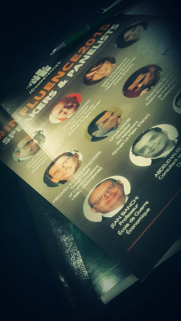 nafidkawtar's tweet photo. Supr intervention Stephan Norman ls vérités mrktg d'influence Swot 4P c juste pr faire bo sur 1prez #influence2015 https://t.co/WLvRglAo5n