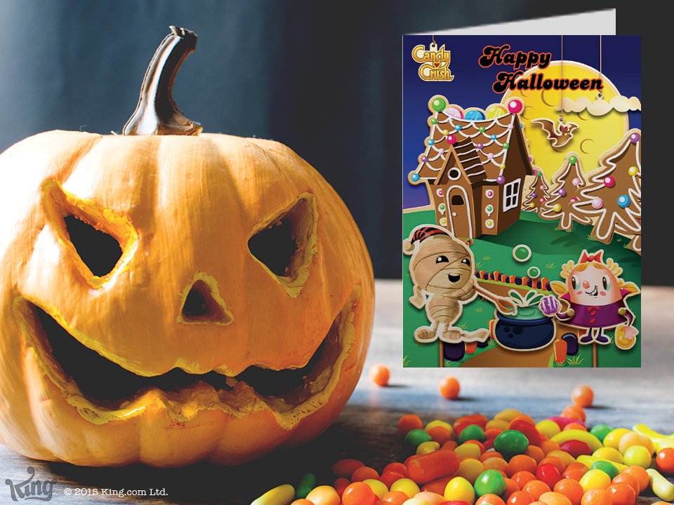 CandyCrushSaga's tweet photo. Surprise your friends this #Halloween with a spooky Candy Crush themed #CleverCard! https://t.co/YPpqfoDPN7 https://t.co/V1mQLvHY41
