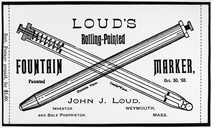 Davison Inventions on Twitter: "Did you know that on this day in 1888, John Loud received a #patent for a ballpoint pen? https://t.co/RBw5pIJgpV" / Twitter