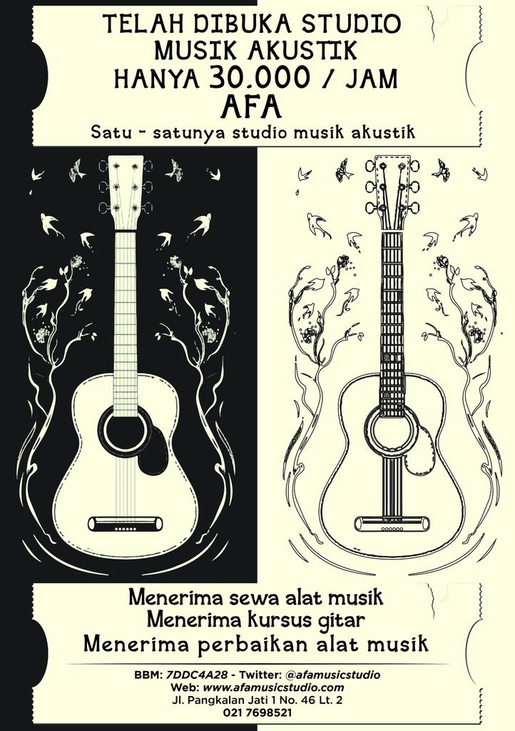Kapan lagi latihan akustik distudio akustik satu-satunya, cuma di <a href="/AfaMusicStudio/">AFA Music Studio</a>