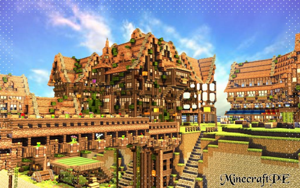Schneid0124 A Twitter 城塞都市 お気に入りの確度から撮影 このゴチャゴチャ感がたまらない Minecraft マインクラフト マイクラpe T Co V1smrfq50o Twitter