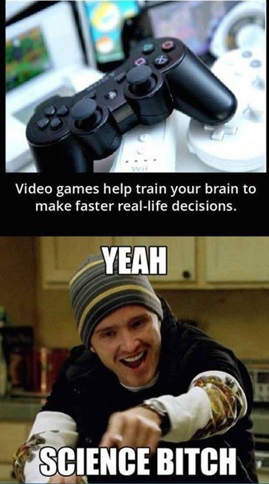 NoobieGaming's tweet photo. RT DoYouScience: Stop what you're doing and go play video games! https://t.co/K3ro9bYej5