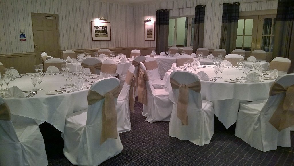 And the wonderful rustic hessian, a great look at this wonderful woodland retreat <a href="/ChevinHotel/">Chevin Country Park Hotel</a>