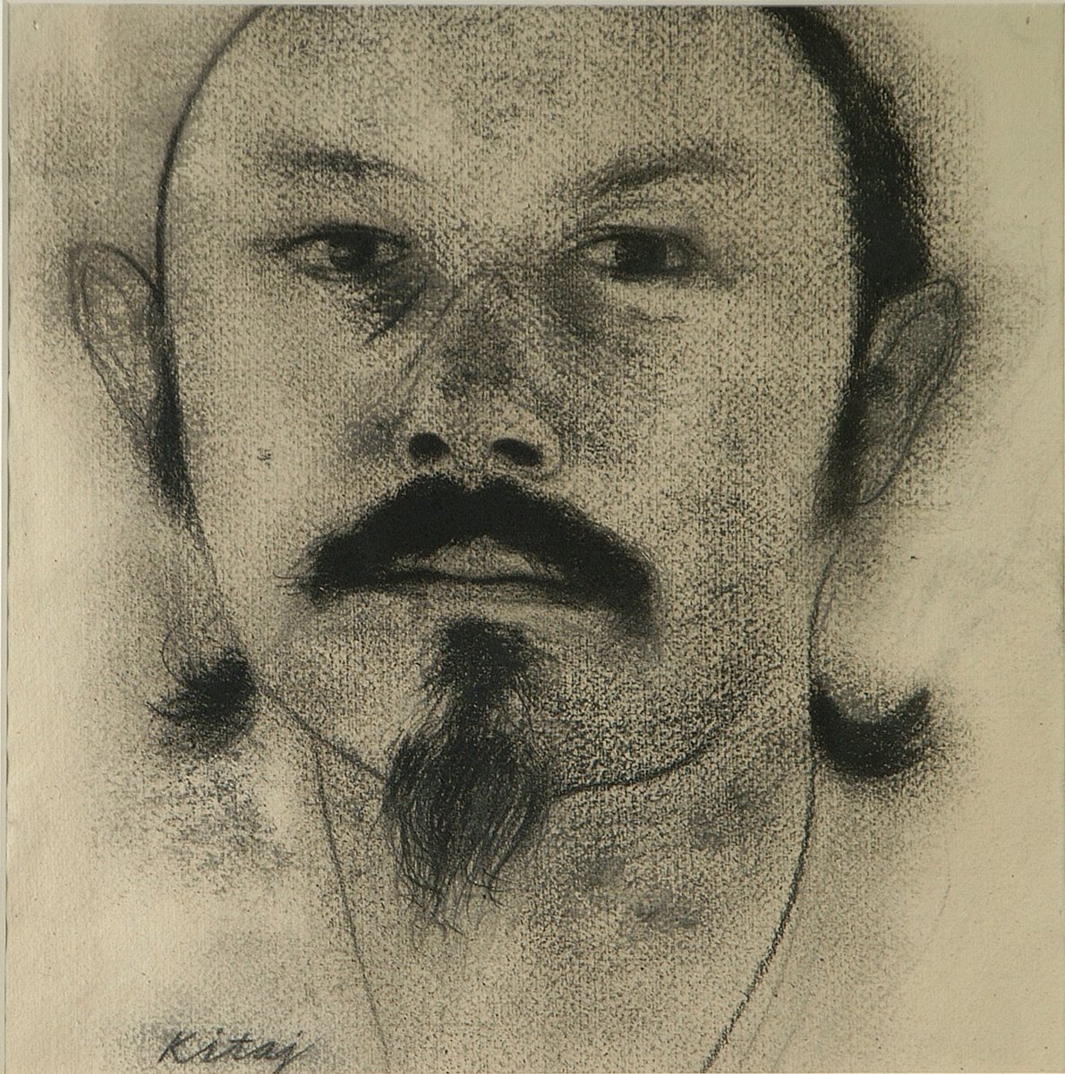 AkronArtMuseum's tweet photo. R.B. Kitaj, Paul Blackburn,1979, charcoal on paper. #Kitaj born OTD in 1932 in #Cleveland https://t.co/rqYOeWaLfb https://t.co/6hS8Fk8pQ7