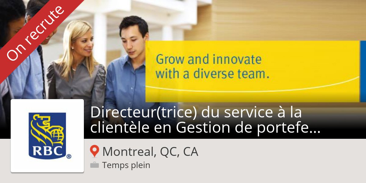 RobynZupka's tweet photo. Directeur(trice) du #service à la #clientèle en Gestion de port... (#Montreal) at #RBC #job https://t.co/x5XEAlIy2W https://t.co/5xGaeCdsfZ
