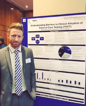 nibec_research's tweet image. Doctoral Researcher Alistair Quinn @C_TRIC 7th Annual Translational Medicine conference this week. #POCTesting