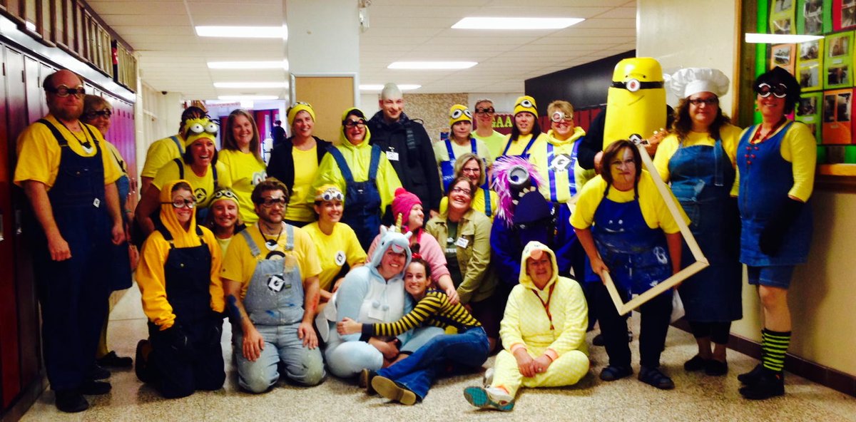 jodylachanse's tweet photo. We have the best "minion" staff ever at GHS...#tldsb #GHS https://t.co/rRZvTAdYuu