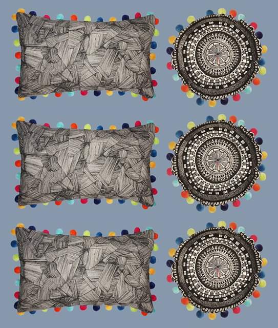 JUMA is back in stock alongside more of our DUARA cushions in <a href="/GSAshop/">GSA Shop</a>! #cushion #textiles #illustration