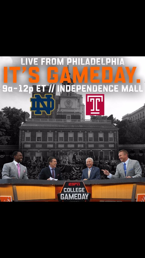 TempleIceHockey's tweet photo. #TUICE fans! Help us out and RT/Fav this so we can get backstage passes to @CollegeGameDay #GetUp4GameDay https://t.co/AEt6gBcgrU