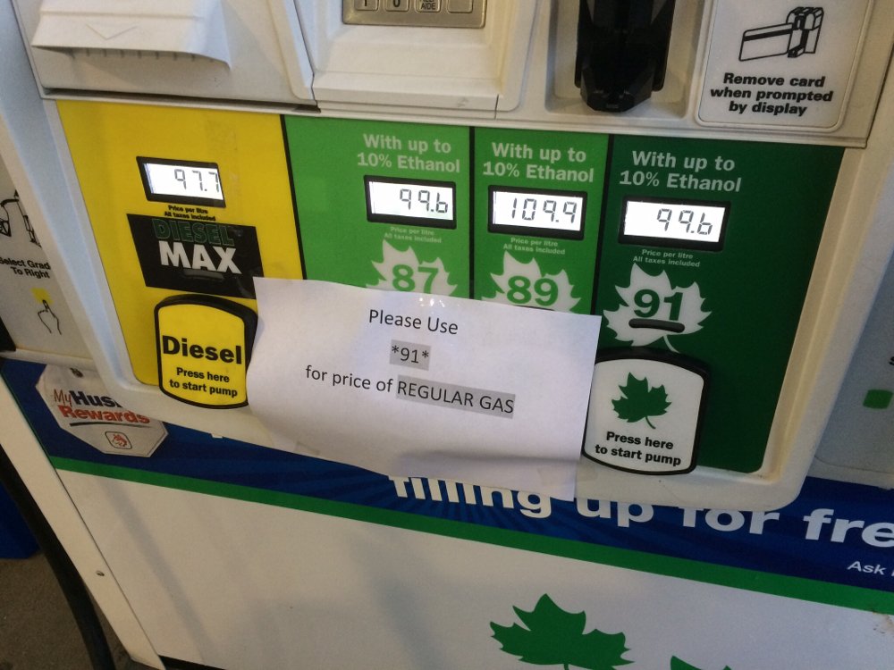 AutoSIM2013's tweet photo. I love these kinds of days! #cheapgas #premium #91octane #husky #hamont https://t.co/veV9LYXwUR