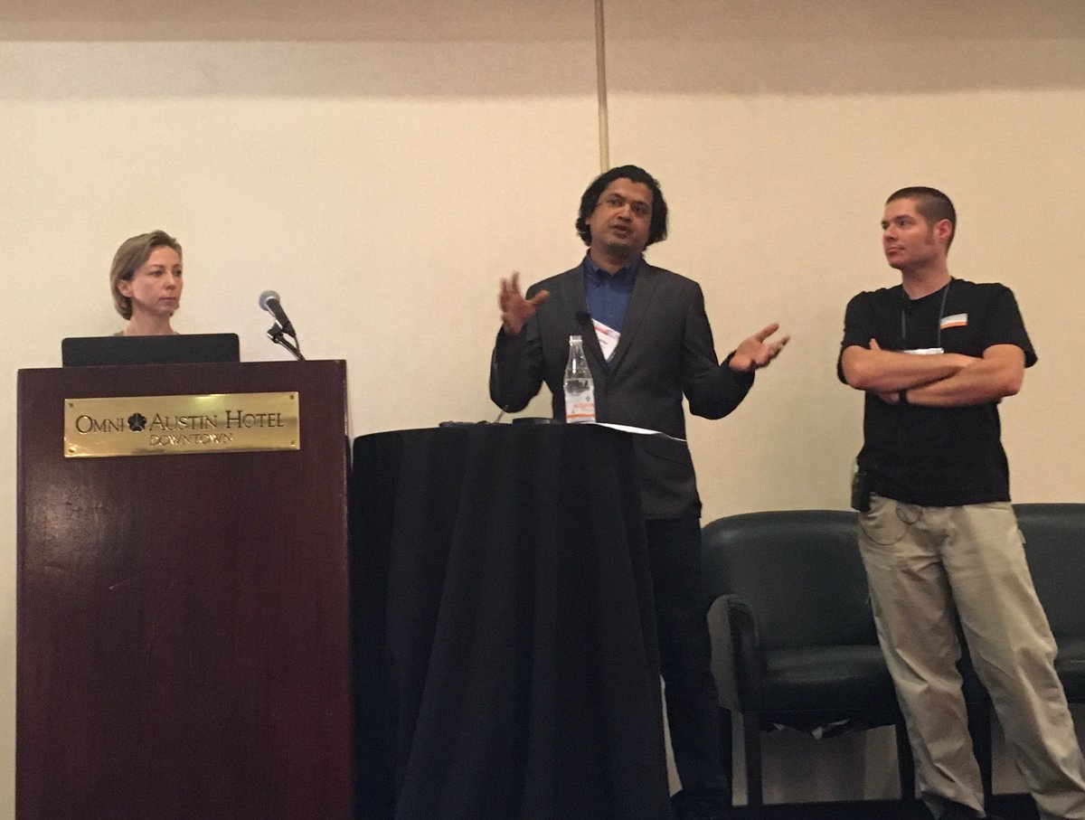 RESOStandards's tweet photo. Ashish Antal director of engineering + @mlslistingsinc team presenting SSO using Open ID connect #RESO15 https://t.co/P1AXAkmpBp