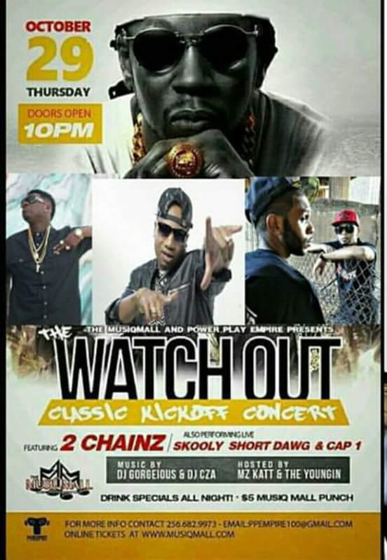 GETMusicMedia's tweet photo. Live Tonight 10.29.15
#2chainz #MusiqMall
with #MzKattJamz
(Opener)
Eddie Cain X Pride #BeenBlowed💨 #1000Empire #GMF https://t.co/2zyYyM3dQC