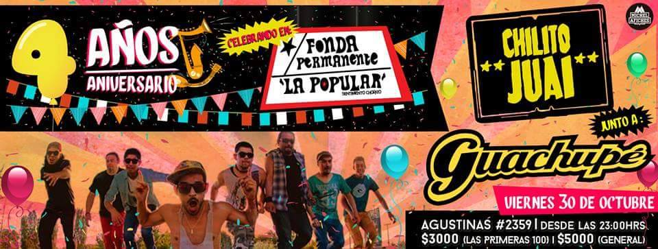 Mañana Mañana :O <a href="/FondaPermanente/">fonda permanente</a> junto a <a href="/bandaguachupe/">Guachupé</a> en #4Añitosdepuroaguante #Metelelacumbia