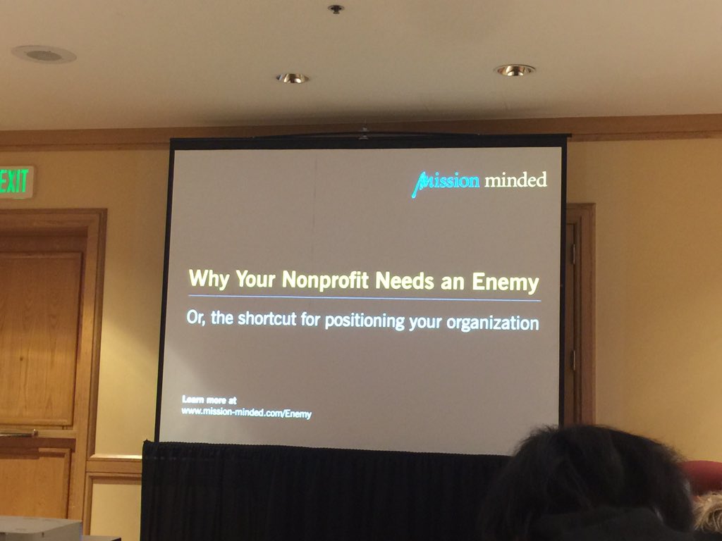 AJonesInCO's tweet photo. Getting ready to hear about why nonprofits need enemies from @MissionM at #fallconf15! https://t.co/T1dwKPZuZS
