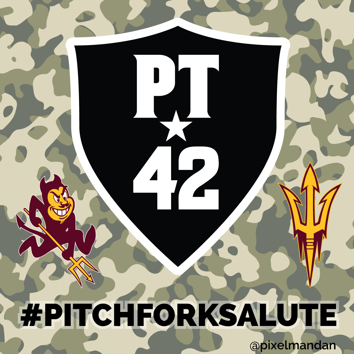 Dan Trujillo on X: Thank you to all Service Members; past, present &  future! Thank you, Pat Tillman. #PT42 #PitchforkSalute #ASU   / X