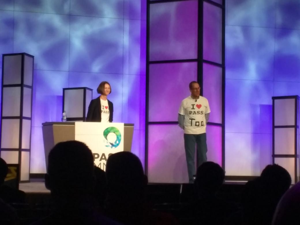 YatesSQL's tweet photo. Dynamic duo right here.....#summit15 #sqlpass appreciate you both. https://t.co/MFbIL33UhZ
