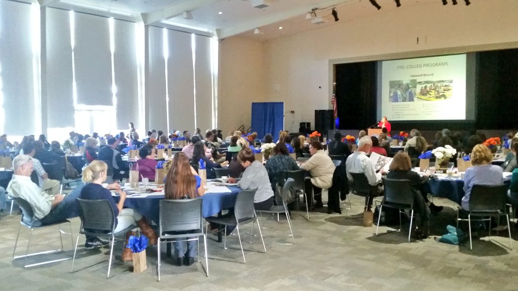 kirbygarry's tweet photo. Full house of HS & Comm College counselors listen to Dr. Joy Brittain present amazing work/success of @CSUMB #EOSP. https://t.co/jTwDiksxpn