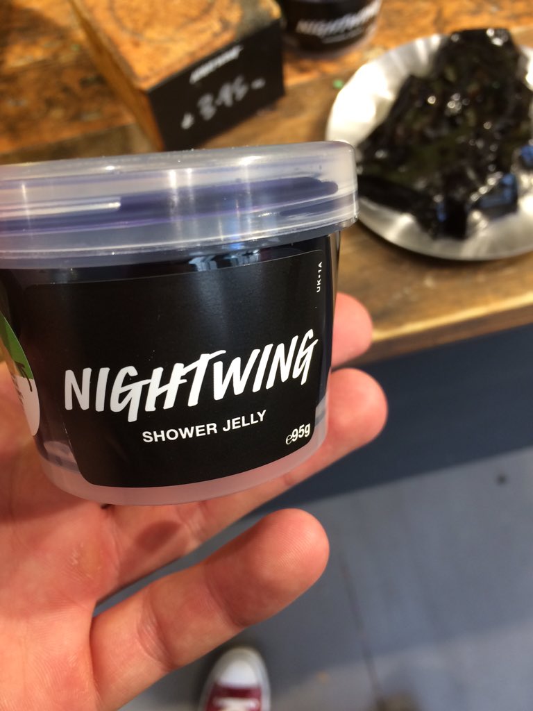 tom_31_jones's tweet photo. You can now smell like Dick Grayson with this at @lushcosmetics @DCComics #Nightwing #1stRobin https://t.co/9keeQo6vwZ