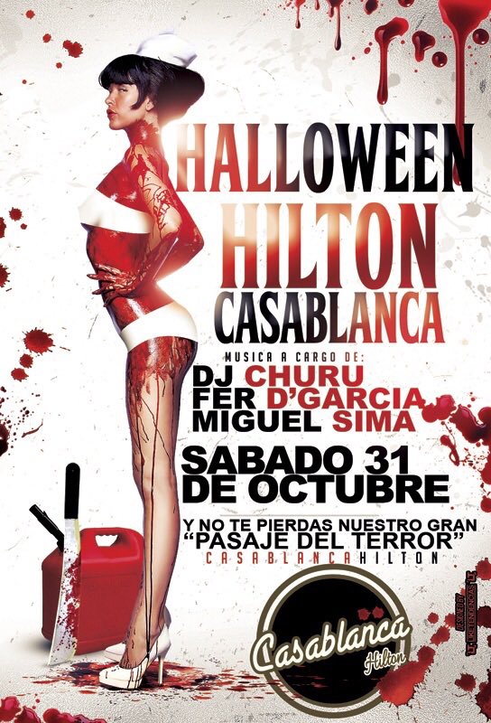 FerdeGarcia's tweet photo. Noche brutal la que nos espera en @casablancachill #hilton junto a @miguelsima1 y #churu! Y el pasaje del terror!! https://t.co/9joqKPL18p