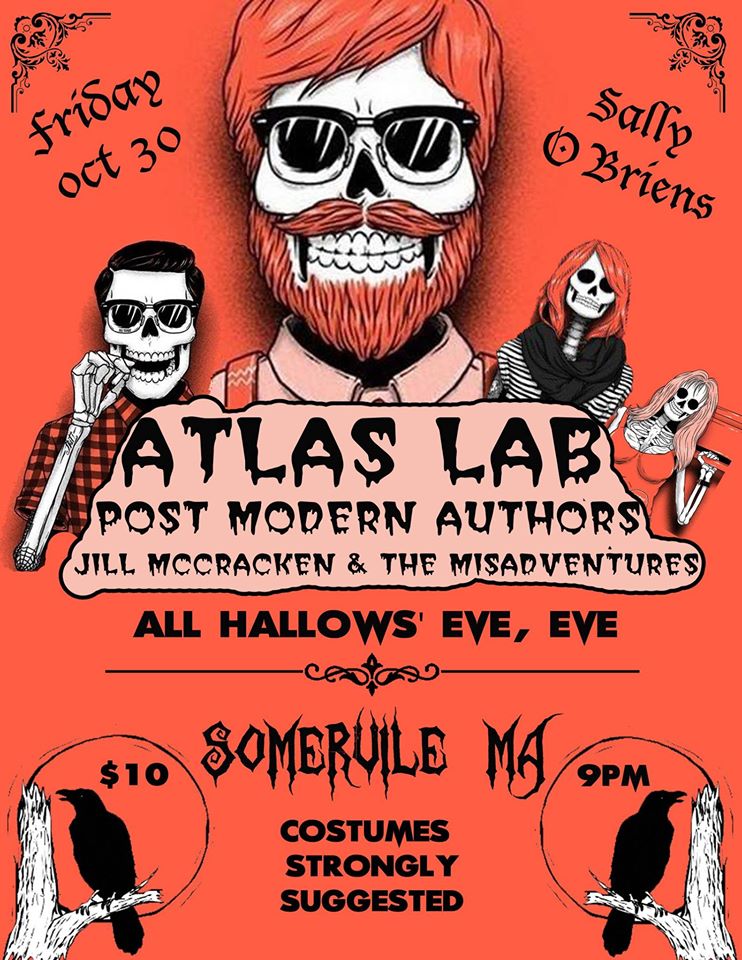 PostMdrnAuthors's tweet photo. get spooky with us tomorrow night! @AtlasLabMusic @jillmccracken https://t.co/ETy0LXKa42
#somerville #halloween https://t.co/avi52IKmSI